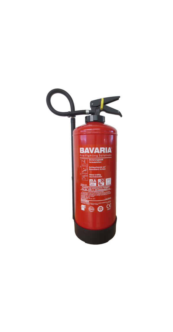 LithiumX9 – Bavaria Feuerlöscher 9 Liter für Metall-und Lithium-Brände.