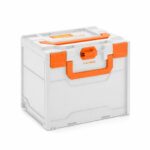 CEMO Brandschutzbox groß mit Innenraum zur sicheren Lagerung von Lithium-Akkus